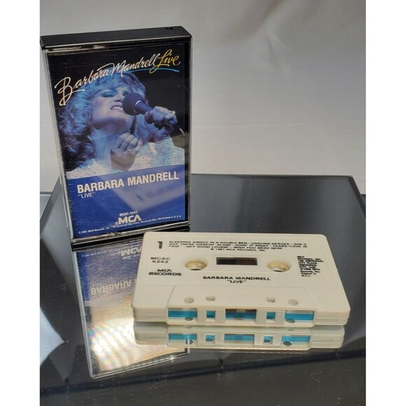 Barbara Mandrell "Live" Cassette Tape 1981 RCA Records - Picture 3 of 3